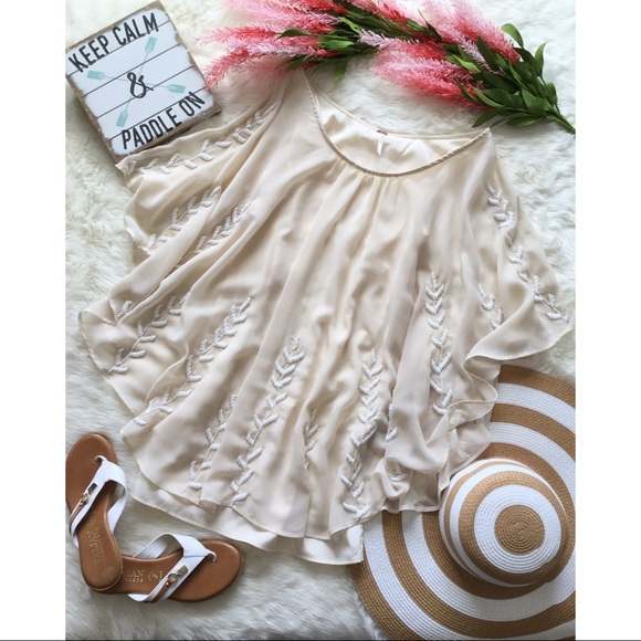 SOLD🚫XS/S Free People Ocean Pearl Beaded Dress - Picture 4 of 8